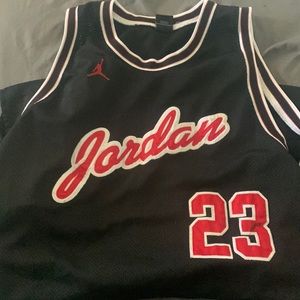 Vintage Air Jordan #23 Stitched Michael Jordan Jersey XL Black/Red Nike